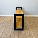 Ver imagem 3 de Rack para TV Linea 140cm com 3 Gavetas Nozes e Preto Artfactory Design