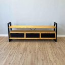 Ver imagem 1 de Rack para TV Linea 140cm com 3 Gavetas Nozes e Preto Artfactory Design