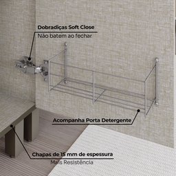 Cozinha Completa 8 Peças 8 Portas 100% MDF Aurora Espresso Móveis - 10
