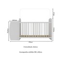 Ver imagem 6 de Berço Cômoda com Colchão Incluso Colinho de Mãe Multimóveis Mp4304 Branco/azul