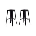 Ver imagem 1 de 2 Banquetas Tolix Iron Design Industrial Preta 76 Cm Aço