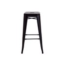 Ver imagem 3 de 2 Banquetas Tolix Iron Design Industrial Preta 76 Cm Aço