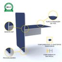 Ver imagem 3 de BAIA P/ ATENDIMENTO SIMPLES CONTÍNUA PANDIN MAXXI - AZUL/CINZA EASC08