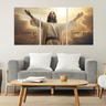 Kit Quadros Jesus 122x60cm Nunca Foi Sorte Mdf Decorativo - 4