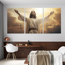 Kit Quadros Jesus 122x60cm Nunca Foi Sorte Mdf Decorativo - 5