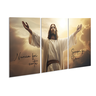 Kit Quadros Jesus 122x60cm Nunca Foi Sorte Mdf Decorativo - 2