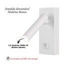 Ver imagem 3 de Arandela Parede Cabeceira Direcionável Led Interruptor Bet52