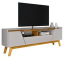 Ver imagem 1 de Rack Bancada Tv 70 Pol 180 Cm Florenca Off White Naturalle Bechara