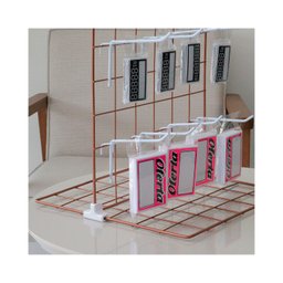 Expositor para Chaveiro e Bijuteria 0,30 X 0,30m com 8 Ganchos - Cor:rosé - 1