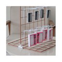 Ver imagem 1 de Expositor para Chaveiro e Bijuteria 0,30 X 0,30m com 8 Ganchos - Cor:rosé