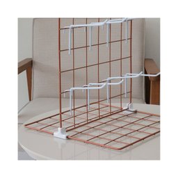 Expositor para Chaveiro e Bijuteria 0,30 X 0,30m com 8 Ganchos - Cor:rosé - 6