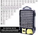 Ver imagem 3 de Kit Maleta Chave de Precisão 115 Peças para Reparo e Manutenção de Eletronicos - Celular, Notebook