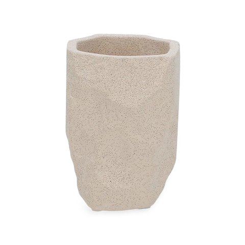 Copo Porta Escova de Dentes Organico Cimento Off White Mart