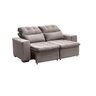 Sofá Retrátil e Reclinável 150 cm Classic Veludo Castor - 4