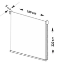 Ver imagem 2 de Persiana Rolo Blackout Linho 180 (l) X 220 (a) Cm Cortina C/ Kit de Instalação 1,80 (l) X 2,20 (a)