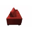 Ver imagem 3 de Sofá Retrátil e Reclinavel Oklahoma 2,12 Mts com Molas e Pillow no Tecido Suede Vermelho -ws