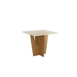 Conjunto Sala de Jantar com Mesa Vertice 900 e 4 Cadeiras Vita Linho - Fdecor - 3