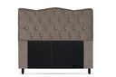 Ver imagem 1 de Cabeceira Dunas Casal 140cm com Strass Suede: Capuccino
