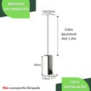 Ver imagem 3 de 3 Pendentes Industrial Inox Quadrado Moderno Luminária ELG