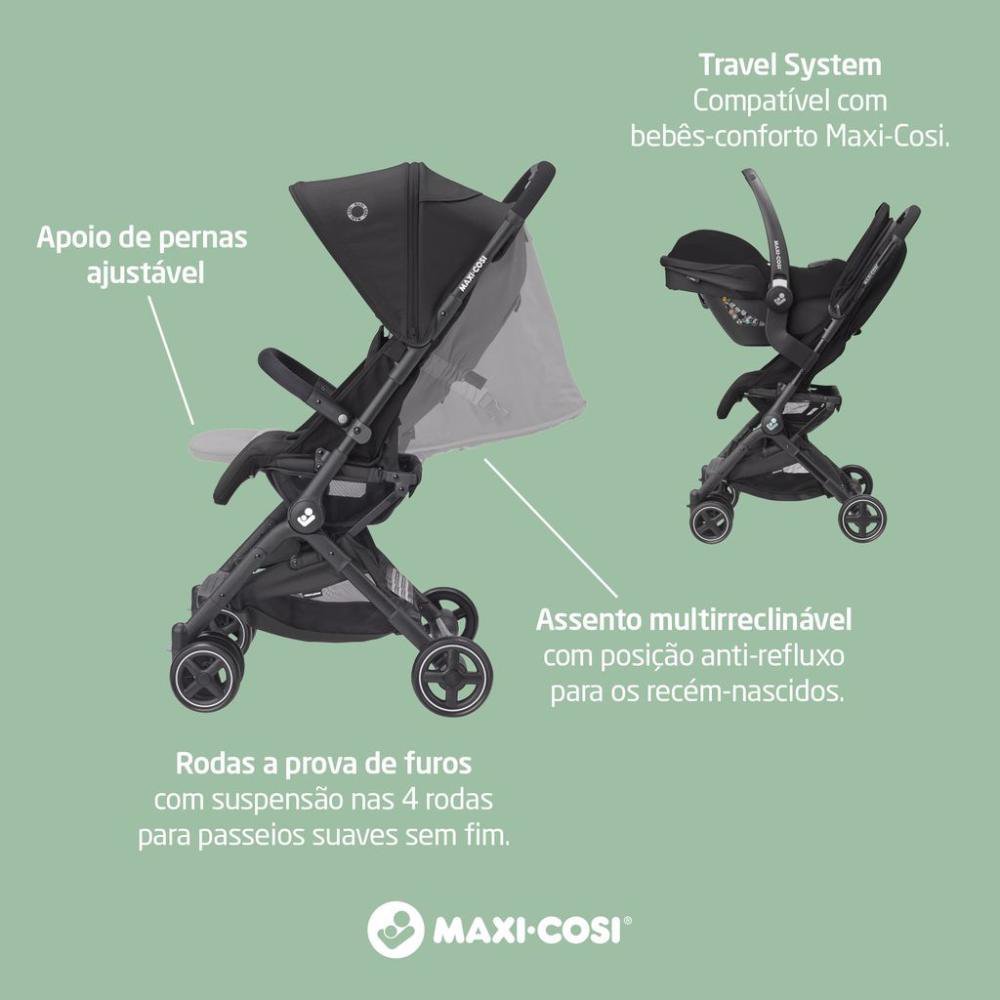 Carrinho de Bebê Lara² Maxi-Cosi Essential Graphite - 3