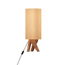 Ver imagem 2 de Abajur Luminária Luxo de Mesa Tripé em Madeira Onix Premium com Cúpula Palha