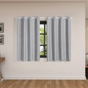 Ver imagem 1 de Cortina Blackout Voil 2,00m X 1,40m Pvc Blecaute Voal Sala Quarto Janela Bloqueia Claridade Cinza