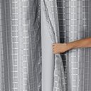 Ver imagem 2 de Cortina Blackout Voil 2,00m X 1,40m Pvc Blecaute Voal Sala Quarto Janela Bloqueia Claridade Cinza