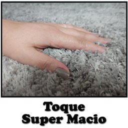 Tapete Passadeira Classic Antiderrapante Shaggy 0,66x4,00 Perola - 8