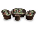 Ver imagem 5 de Conjunto Ibiza - 2 poltronas + 1 sofá + 1 mesa redonda - Saquarema