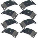 Ver imagem 1 de Kit 8 Chapinhas Elevada Pés Palito Rosca 5/16 Zincado