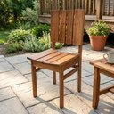 Ver mais imagens de Conjunto Mesa com 6 Cadeiras de Madeira Maciça para Jardim e Varanda Marrom Ember
