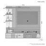 Painel para TV até 49 Polegadas Safira Candian JCM Móveis - 3