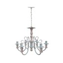 Ver imagem 5 de Conjunto 2 Arandelas e Lustre Artesanal Para Sala de Jantar Libertas Rosas Artesanato Kit 1 Lustre +