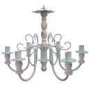 Ver imagem 6 de Conjunto 2 Arandelas e Lustre Artesanal Para Sala de Jantar Libertas Rosas Artesanato Kit 1 Lustre +
