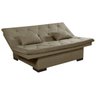 Sofa Cama Multiuso Baú Revestimento Suede Cor Bege - 3