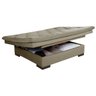 Sofa Cama Multiuso Baú Revestimento Suede Cor Bege - 5