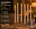 Ver imagem 4 de Velas Conicas Decorativas de LED Kit 6 Unidades C Controle Remoto
