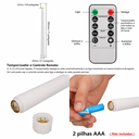Ver imagem 3 de Velas Conicas Decorativas de LED Kit 6 Unidades C Controle Remoto