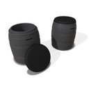 Ver imagem 1 de Pufe Barrel - Cinza