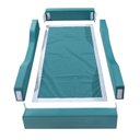 Ver imagem 4 de Cama Infantil Espumada Clara Premium Conforto Quarto Criança Proteção Moderna com Colchão Cor Verde