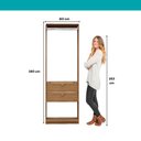 Ver imagem 7 de Closet Aberto 2 Gavetas Alasca Freijó Carraro