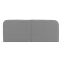 Ver imagem 6 de Cabeceira Painel Orgânico Cama Box Casal Padrão Aira 140cm Dobrável Bouclé Cinza Escuro - Desk