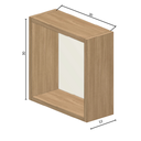 Ver imagem 4 de Kit com 3 Nichos Decoração para Quarto Madeira 30x30x12cm
