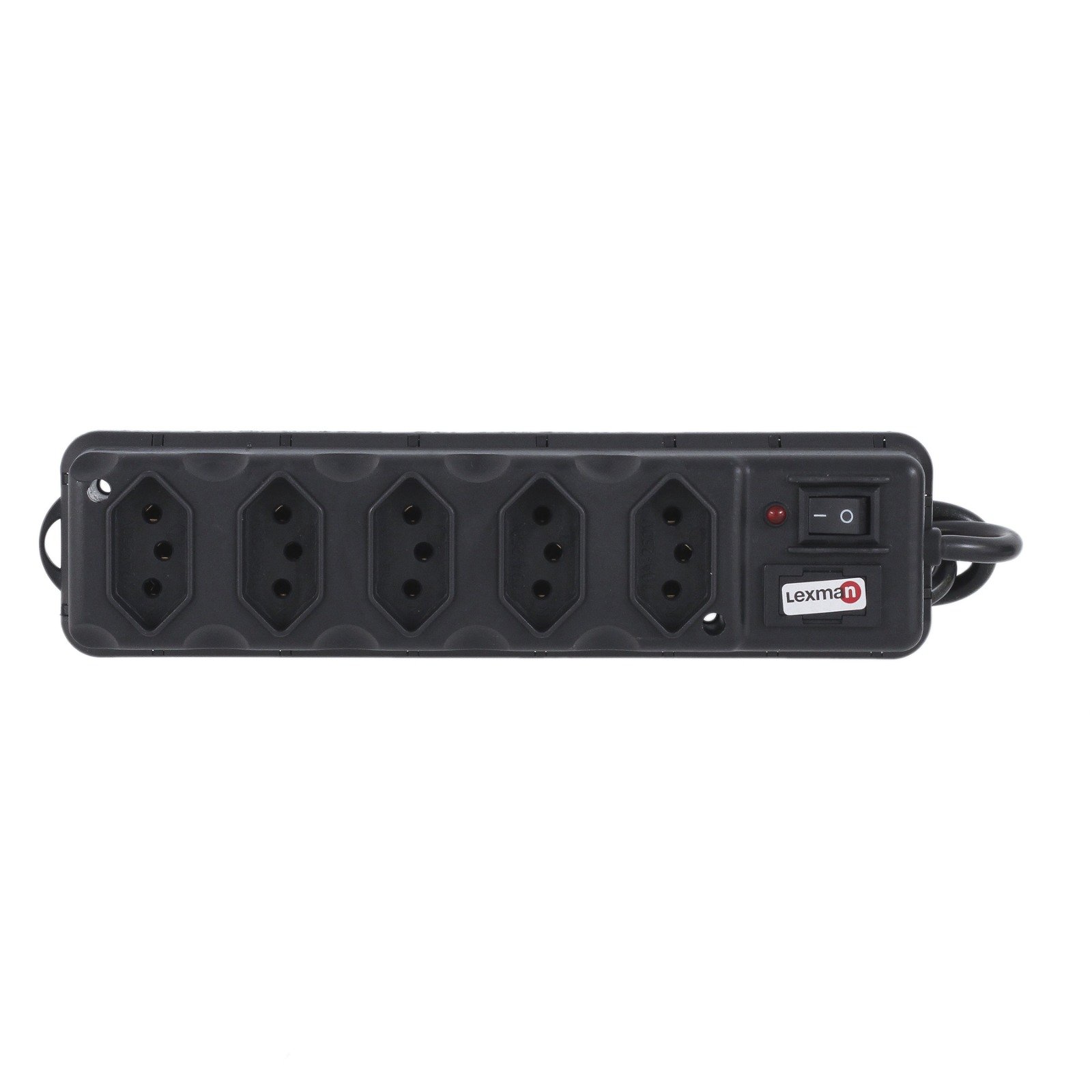 Protetor Elétrico 5 Tomadas com Fusível 10a Bivolt Preto Lexman:110v/220v - 3