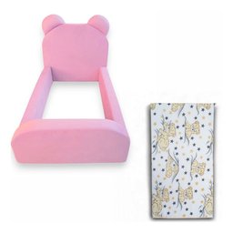 Cama Montessoriana para Criança Menina Confortável Soft com Colchão Rosa - 3