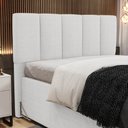 Ver imagem 2 de Cabeceira Cama Box Casal Queen 160cm Pérola W01 Linho Cinza - Mpozenato