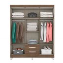 Ver imagem 2 de Guarda Roupa de Casal Modena e Cômoda Madri 2 Portas Malbec – Incorplac