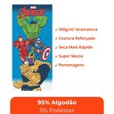 Ver imagem 7 de Toalha de Banho Infantil Avengers Vingadores Lepper Felpuda de Algodão Marvel Azul 60x120 cm