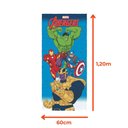 Ver imagem 5 de Toalha de Banho Infantil Avengers Vingadores Lepper Felpuda de Algodão Marvel Azul 60x120 cm