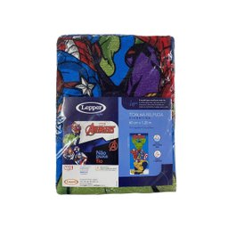 Toalha de Banho Infantil Vingadores Felpuda Algodão Praia Piscina Lepper - 4